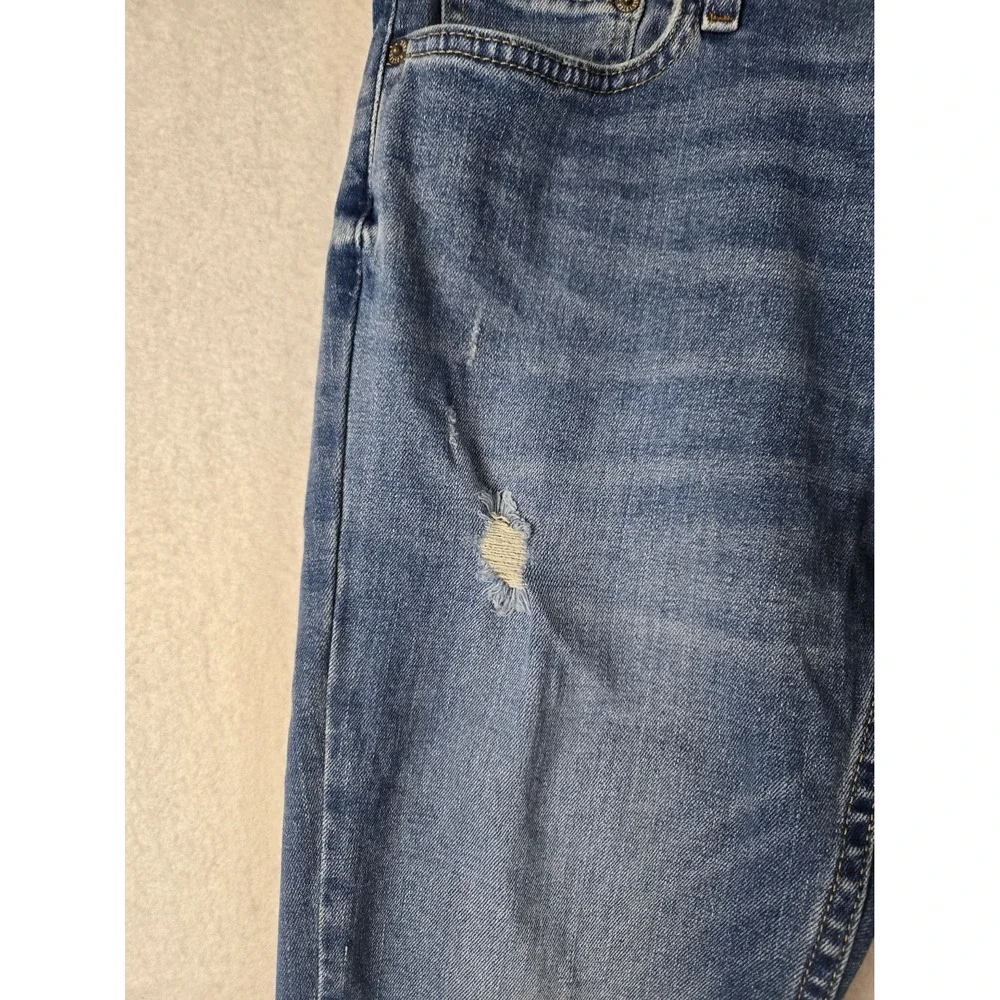 Hollister Mens Skinny Jeans 31 x 32 Light Wash Distressed Denim